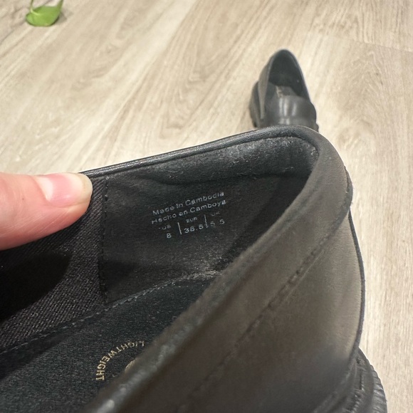 Aldo - black leather clog loafers - women’s 8 - hardly used - Picture 7 of 7